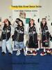 Modny hip-hopowy zestaw uniformów baseballowych dla dzieci - Krótki rękaw, letni kostium na występy dla chłopców i dziewcząt
