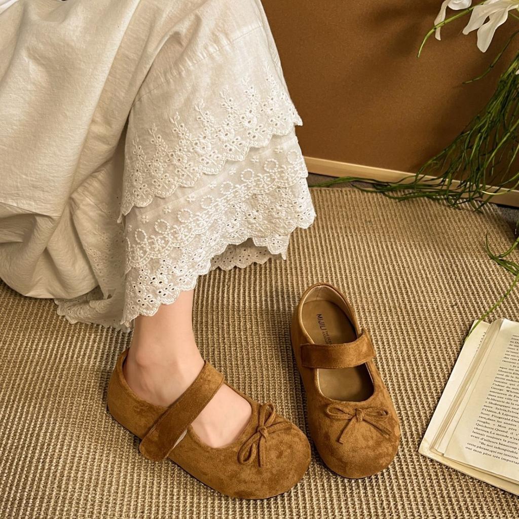 Fashion Versatile Bow Spring Mary Jane Shoes Children's Summer 2025 New with Skirt Flat Single Shoes Tide