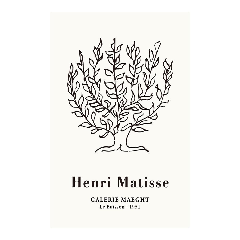 Bohemian Abstract Matisse Beige White Line Wall Art Poster Minimalist Canvas Paintings Print Picture for Living Room Interior Home