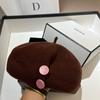 High Quality Australian Wool Beret Japanese Design Irregular Octagonal Hat Autumn and Winter Star Versatile Painter Hat