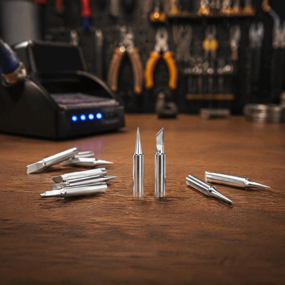 10PCS Silver Soldering Iron Tips 900M-T Series Lead-free Solder Tips For Electronics Repair