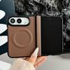 Soft Hard Hybrid Case Magnetic for IPhone 18, Faux Leather Phone Cover with Hinge Shockproof Slim Protection, Full Body Protective 18 Fold Ring Shell