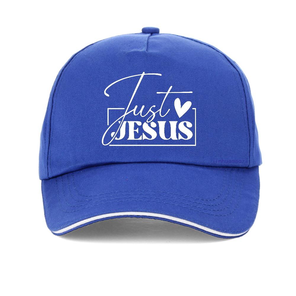 Just Love Jesus Print Baseball Cap Christian Motivation Jesus Faith Caps Simple Unisex Chic Classic Cute Hat Fashion Snapback Hats
