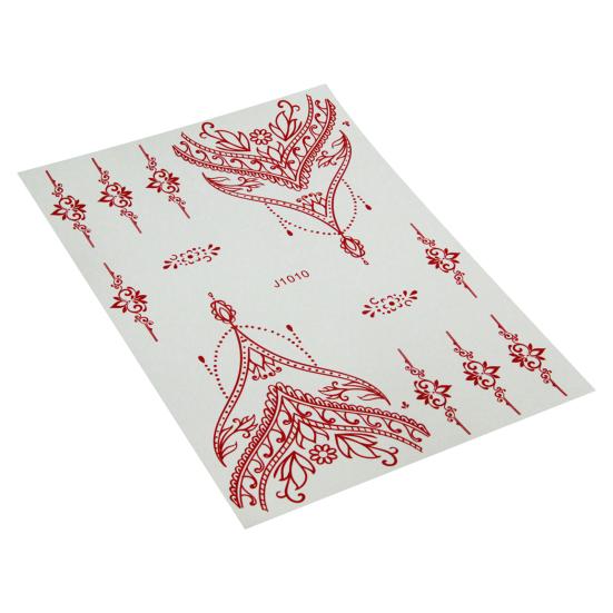 

Наклейки для тату, красный легкий инструмент для боди-арта A