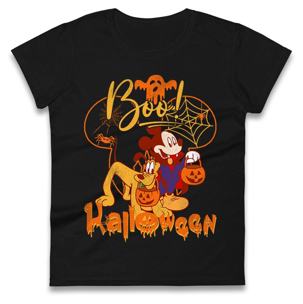 Mickey Mouse Halloween Womens T Shirt Mens Tops Tees Unisexs