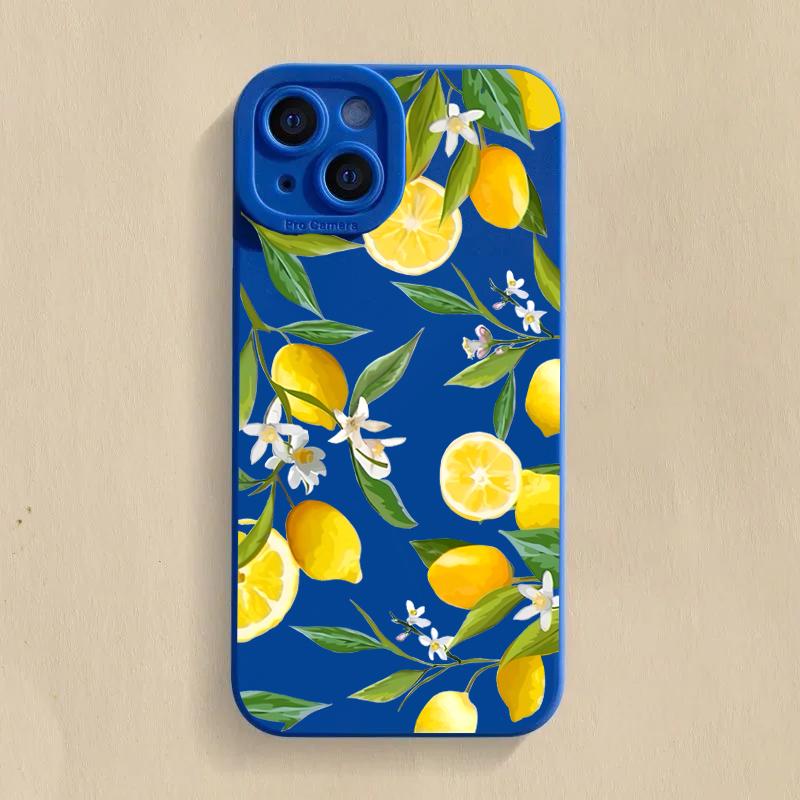 Summer Fruit Lemon Flower Phone Case For Xiaomi Poco F6 F5 X5 M6 X7 Pro Mi 15 14T 13T 12T Pro 14 13 11 Lite 5G NE Soft Cover