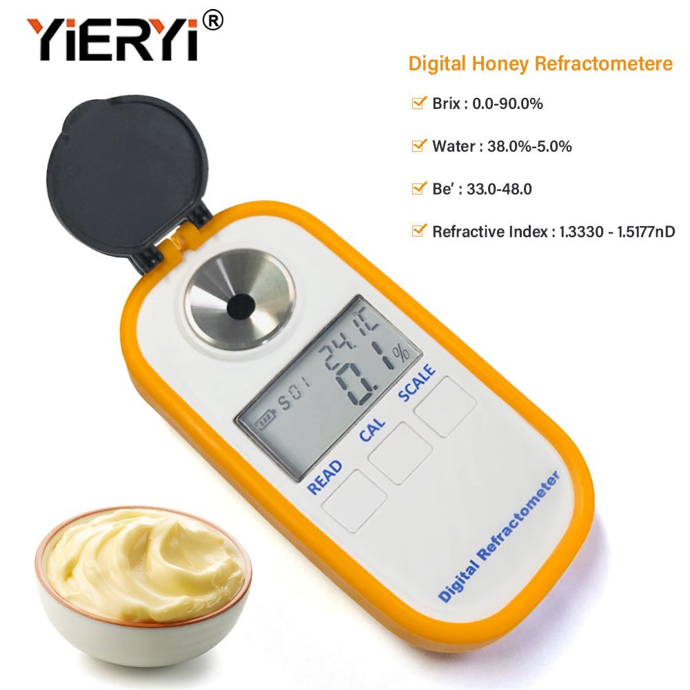 

Цифровой рефрактометр для меда Yieryi DR301 4 в 1 Брикс/Вода/Бе /Показатель преломления