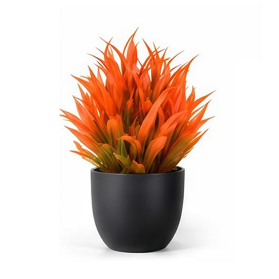 Simulated Small Potted Plant Maintenance-Free Realistic Autumn Leaves Mini Fake