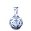 Hand-Painted Blue and White Porcelain Vintage Vase - Chinese Classical Living Room Ornament