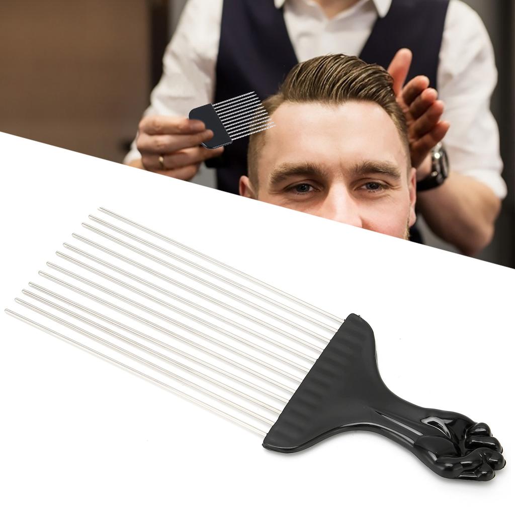 Professioneller Metall-Haarpick Entwirren Salon Friseursalon Pick Kamm Haarstyling-Werkzeug