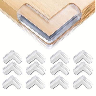 12pcs Baby-Safe Clear Corner Guards - High-Resistant Adhesive Gel for Table, Furniture, Glass, Cabinet & More!