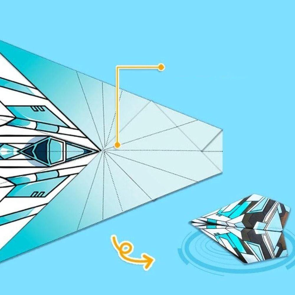 Montessori Origami Airplane Set 36 Sheets DIY Airplane Special Origami Puzzle Thinking Training Aircraft Educational