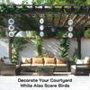 Reflective Metal Bird Repellent Spinner Reflective Wind Spinner  Outdoor Decoration