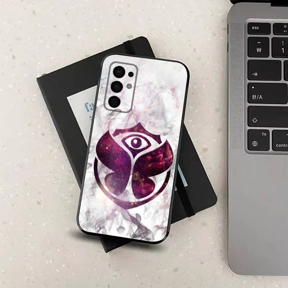 Music T-TOMORROWLAND For Samsung Galaxy A73,J7,22,Note,72,41,31,8,9,52,71,53,32,Soft Black Silicone Cover Case