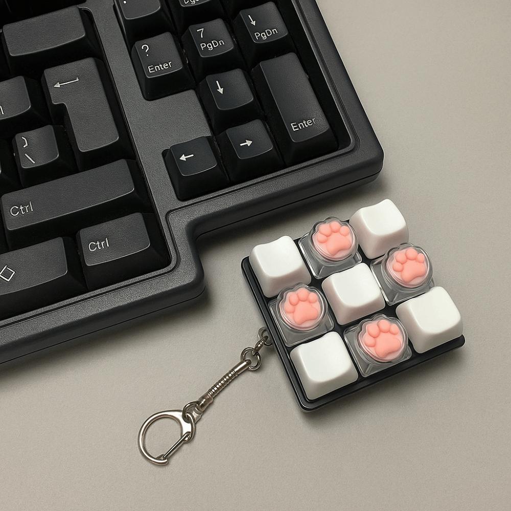 DIY Keyboard Keyboard Clicker Toy Keys Button Clicker Toy Relaxing Finger Keyboard Cap Adult Toy