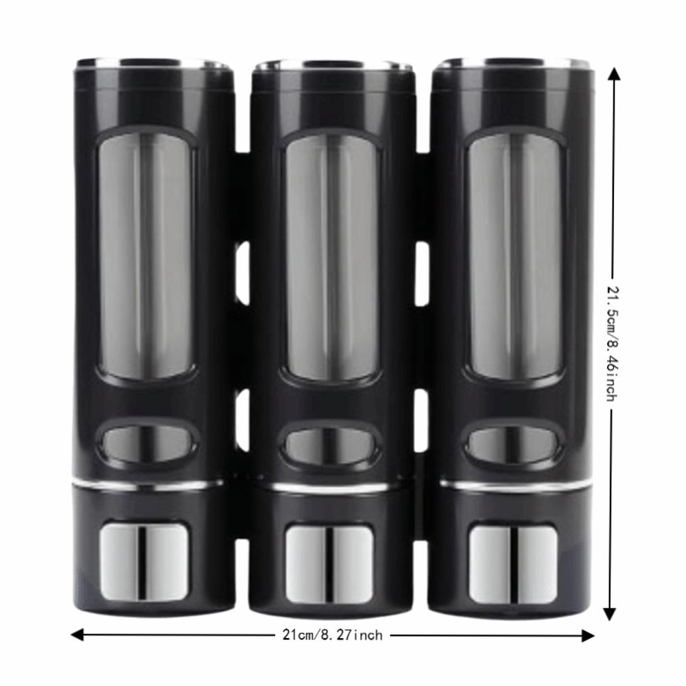 White Black Shampoo Dispenser Plastic Body Wash Dispenser Convenient Soap Dispenser Home Hotel