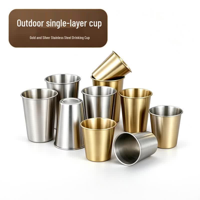 Chuzhou 304 Stainless Steel 200ml Single-Layer Cold Drink Cup