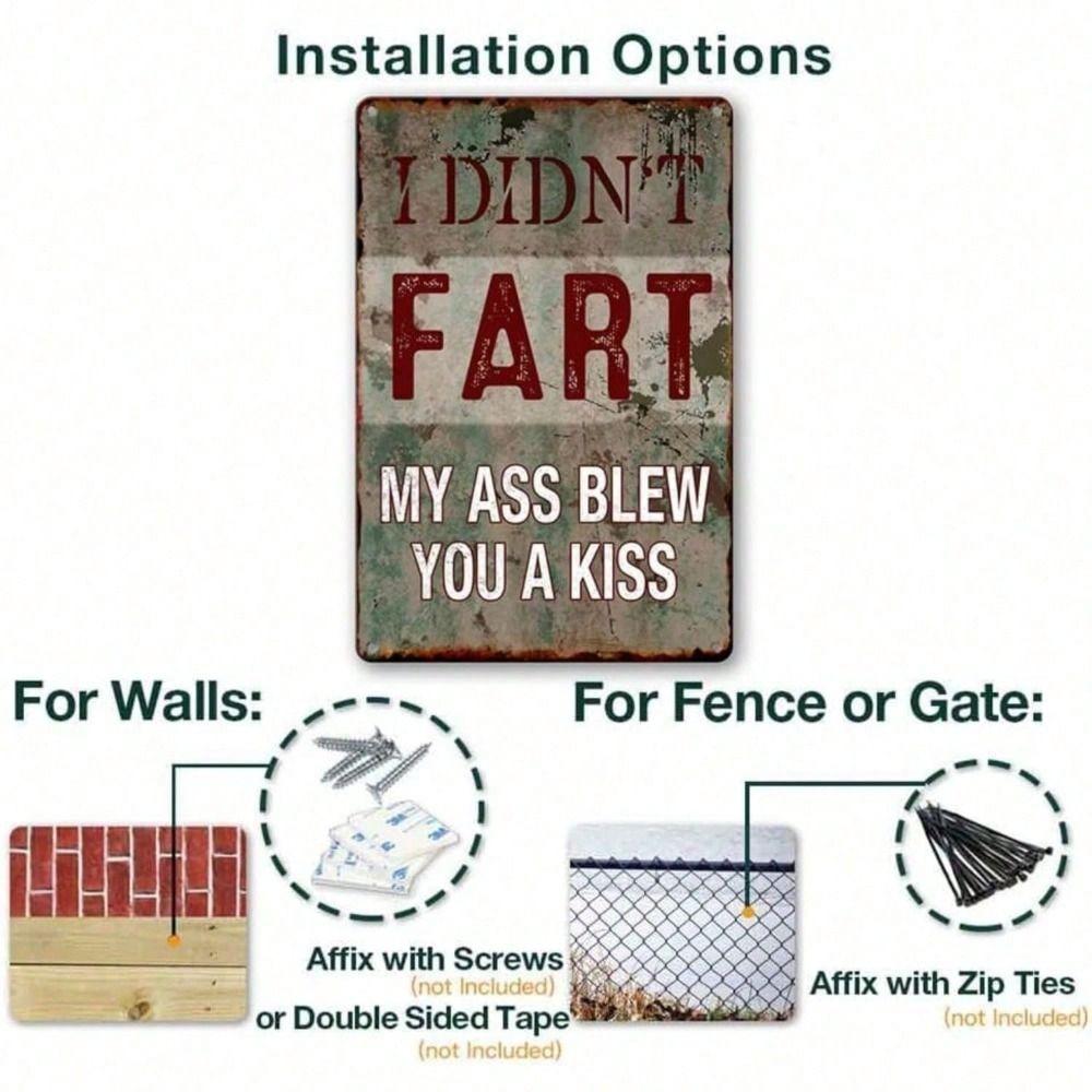 Retro Metal Tin Sign 8x12 Inch Wall Decor Vintage Garage Man Cave Bar Funny Gift Iron Poster