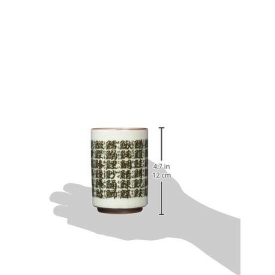 Hayashi Kinosuke Store Mino Ware Sushi Yunomi Tea Cup Large Diameter Approximately 8 Height 11.5 Cm Fish Pattern Rice Bowl Home Use Commercial Made E