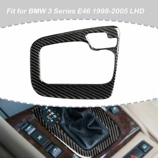 

For BMW 3 Series E46 98-05 LHD Carbon Fiber Gear Shift Panel Trim Cover Sticker