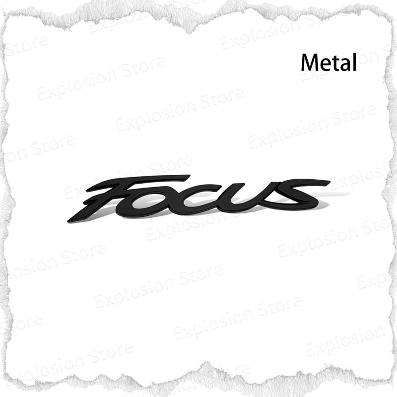 Car Decor 3D ABS/Metal Car Letter Rear Bumper Trunk Decals Emblem Sticker For Ford Focus Logo MK1 MK2 MK3 MK4 Fiesta Ranger