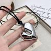 Heart Pendant Necklace Resin Heart Neck Wearing Fashionable Heart Necklace for Women Cute Dainty Love Pendant Necklaces