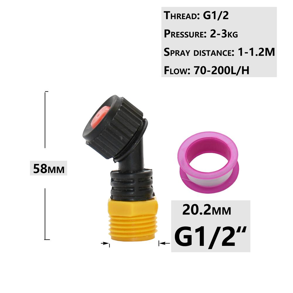 

1/2 Garden Spray Mist Nozzle Watering Sprinkler Garden Irrigation System Sprayer Nozzle For Sprayer Lance Misting Head