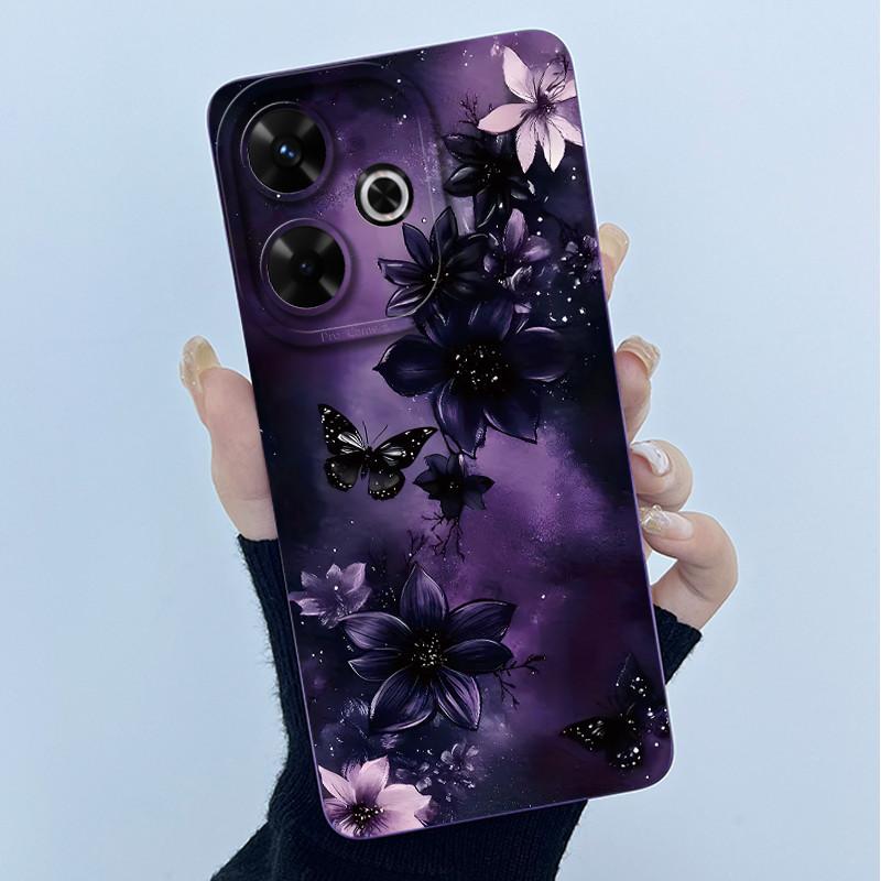 Hülle Für Xiaomi Poco M6 4G Redmi 13 4G 13 5G Niedlicher Panda Süße Mädchen Katzen Silikon Weiche Rückabdeckung Stoßstange Schlanke Schutzhülle