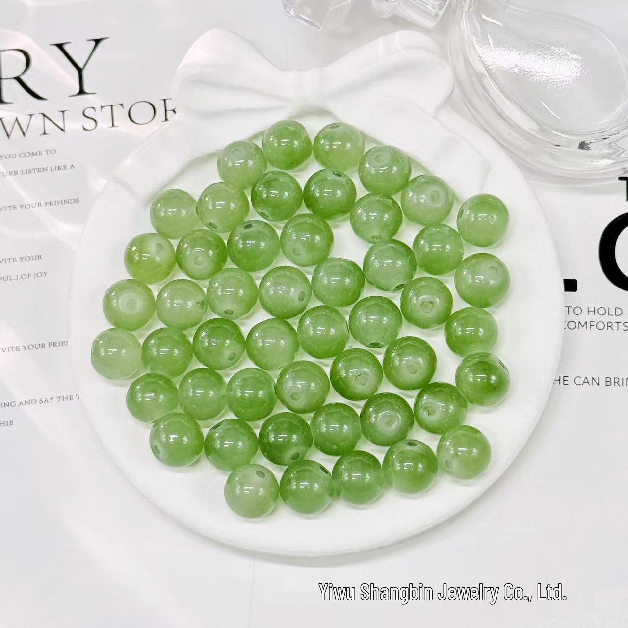 Ручная работа, круглые рассыпные бусины для изготовления украшений своими руками