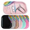 Rectangle Shaped Nail Art Mixing Palette Stainless Steel Display Plate Nail Art Palette for Professional Manicure