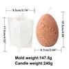 10cm Flower Easter Egg Candle Mould Eggshell Shaped Silicone Candle Making Molds Resin Soap Casting Gifts Home Decor Butterfly