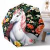 Unicorn Automatic Umbrella Compact 8-Rib Design Durable  & Iron All-Season Umbrella for Travel Elegant Women's Umbrella