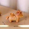 Year of the Horse Lucky Desktop Ornament: Aged Cypress Zodiac Horse for Good Fortune