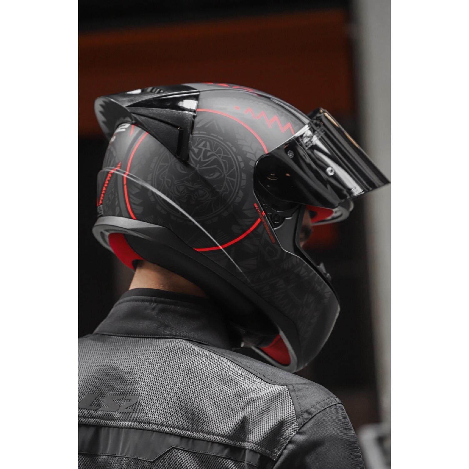 

Rapid Race Takaroa Matt Black-red Helmet