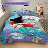 Underwater Mermaid Adventure Print 3Pcs Bedding Setduvet Cover With 2 Bedropillowcase Home Birthday Gift