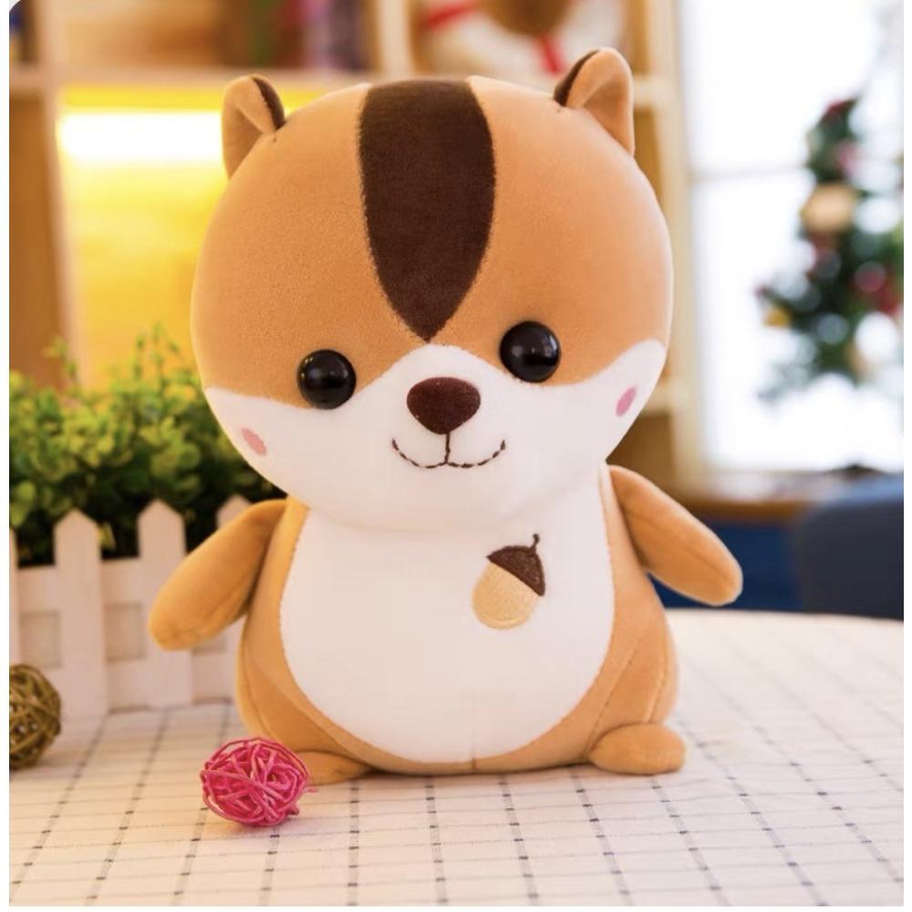 Cute New Squirrel Doll Plush Toy Hamster Doll Grab Doll Send Children Accompany Doll Send Girls