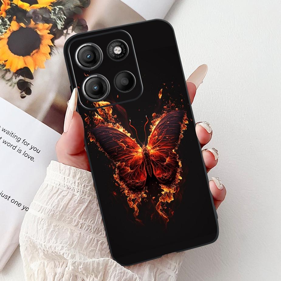 For Motorola Moto G15 Case Stylish Painted Cover Shockproof Soft TPU Phone Case For Motorola G15 G 15 MotoG15 Fundas 6.72'' Capa