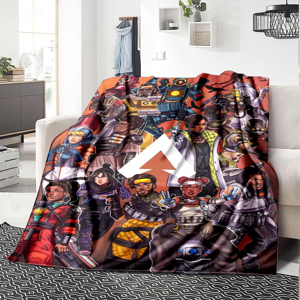 Apex Legends Print Flannel Blanket High Quality Warm Comfortable Cover for All Seasons Perfect for Gifts Home Decor