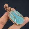 Amazonite Pendant, 999 Copper Wire Wrapped Pendant Handmade Gemstone Jewelry, Gifts For Wife Brand New Pendant