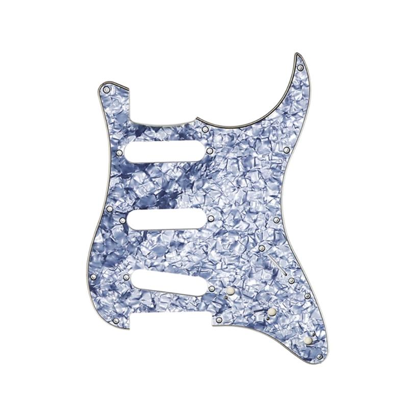 3-Ply 11Hole Electric Guitar Pickguard Anti-Scratch Pearl Plate Guard Cover for ST SQ Electric Guitar Accessories