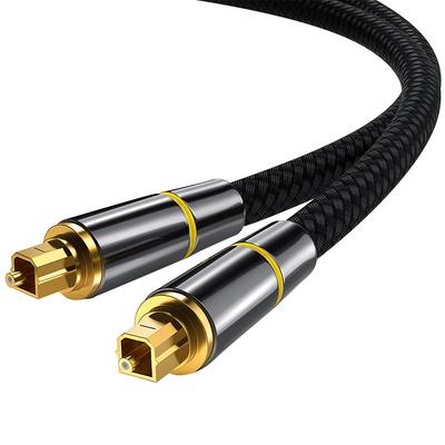 Optical Audio Cable 1 Meter Fiber Male To Male Cord Premium Build Gold Plated Contacts Digital Audio Cable for TV Game Console