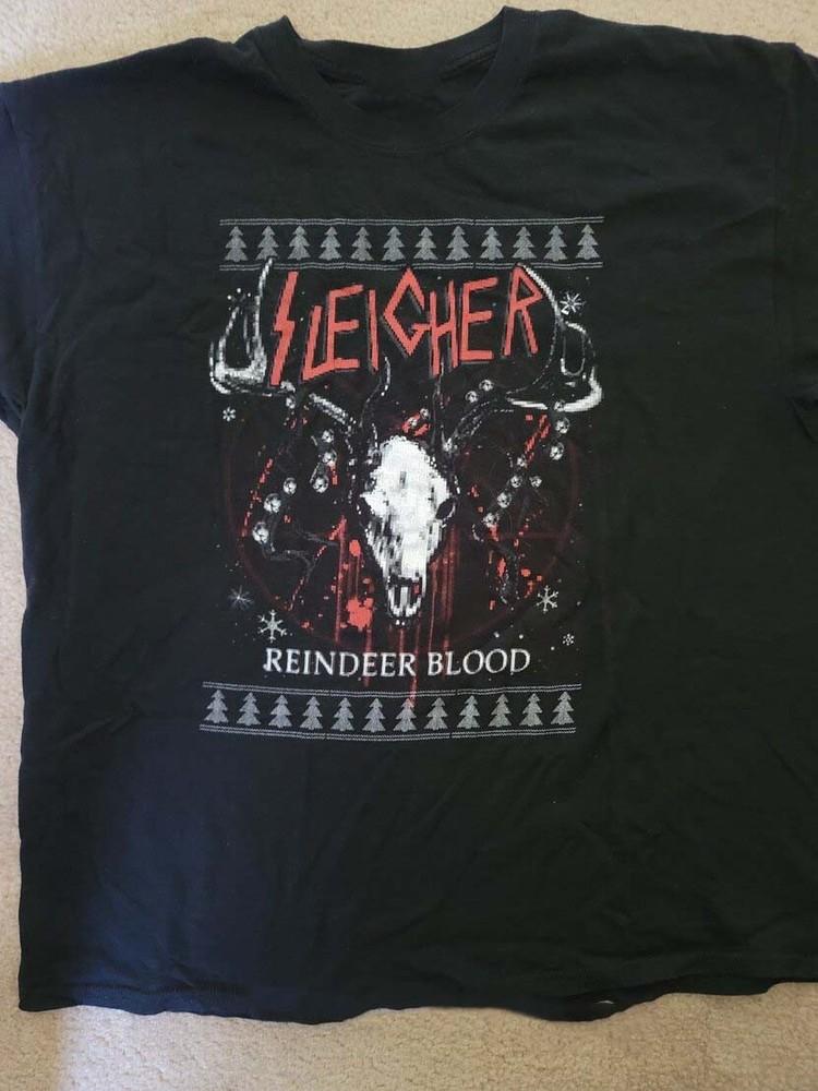 Slayer Sleigher Reindeer Blood Christmas Unisex Gift T-shirt All Sizes LI2214 Unisex T-Shirt M