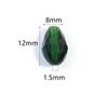 50pcs/lot 8x12mm Droplet Shaped Crystal Beads Colorful Loose Spaced Faceted Glass Beads For DIY Exquisite Bracelet Earring Gifts