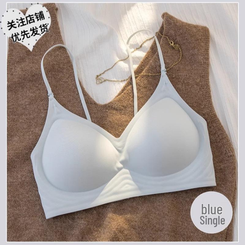 Seamless Push-Up Bra: Backless, Wireless, Small Chest Support, Fine Straps