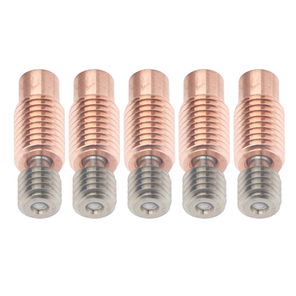 5PCS Bimetal Heat Break Ti Alloy Copper Heatbreak Replacement for Prusa I3 MK3 MK3S 3D
