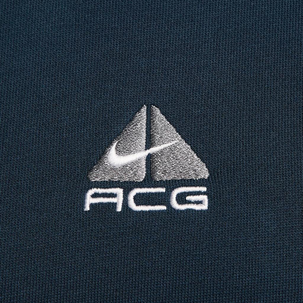 Nike ACG Therma-Fit Embroidered Fleece Pullover Hoodie Unisex Hoodies Deep-Sea-Blue Black Mountain-White DH3088478