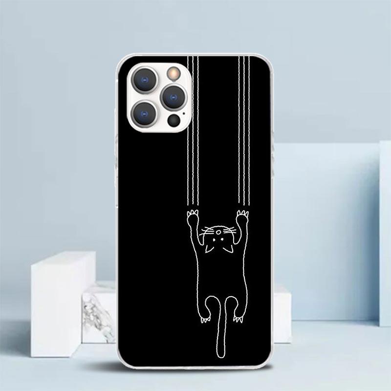 Cat Footprint Funny Paw Cute Phone Case For IPhone 16 17 Air 16E 15 14 Plus 13 Mini 12 11 Pro Max 7 8 + SE 2020 Soft TPU Back Co