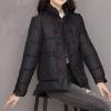 Retro Literary and Artistic Plate Buckle Stand-up Collar Winter Down Padded Jacket Women's Loose Thickened All-match Warm Bread Jacket Padded Jacket