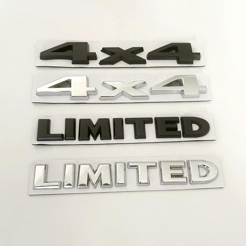 3D Metal Car Trunk Badge Stickers For Jeep 4X4 Limited Letters Emblem Logo Grand Cherokee Overland Compass Wrangler Accessories
