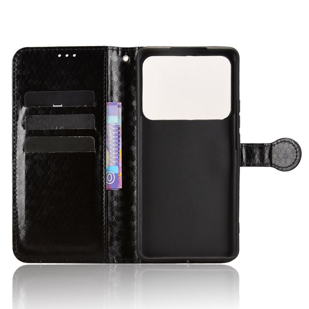 For Realme P4 5G Wallet Case Dot Pattern Imprint PU Leather Phone Cover with Wrist Strap